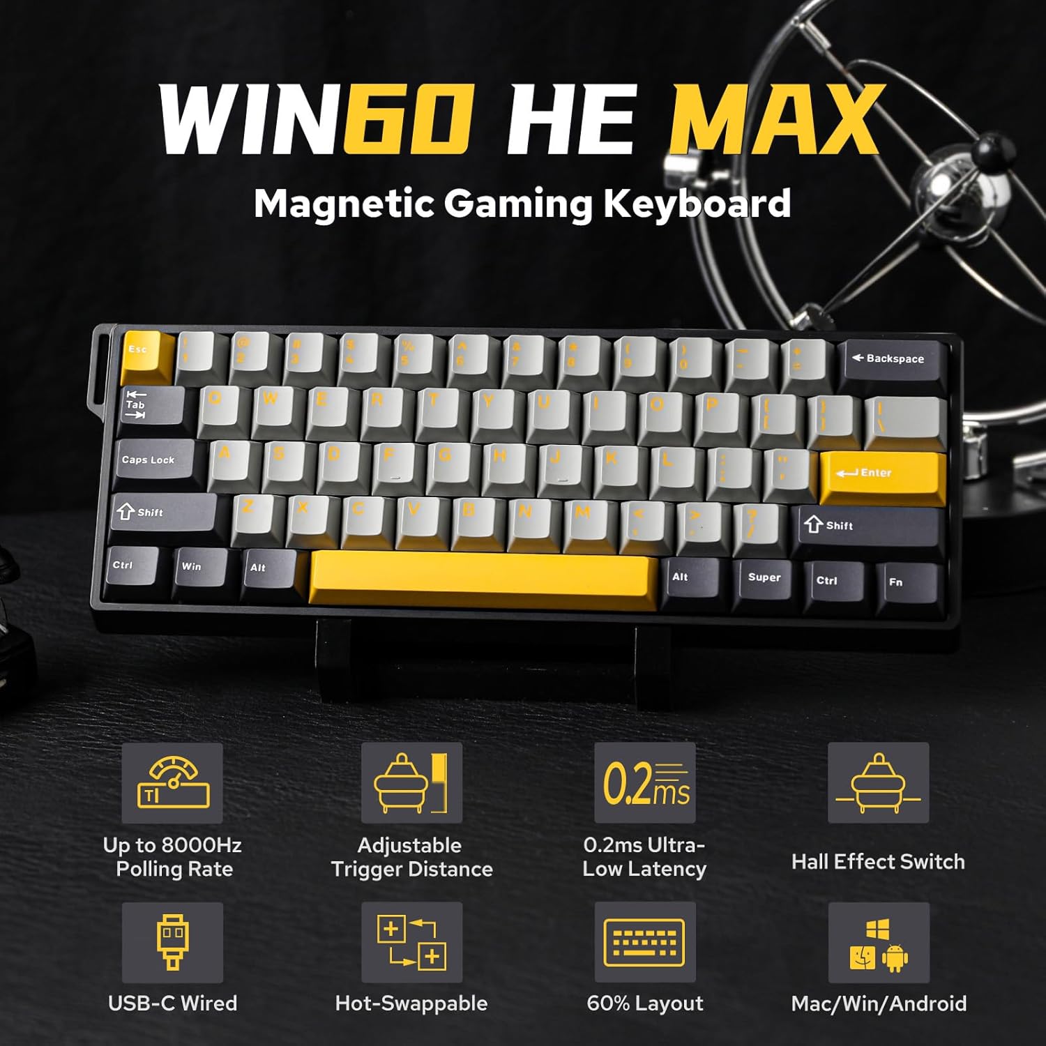 Clavier mécanique AULA WIN60 H - Gaming Keyboard Hot Swappable avis et prix