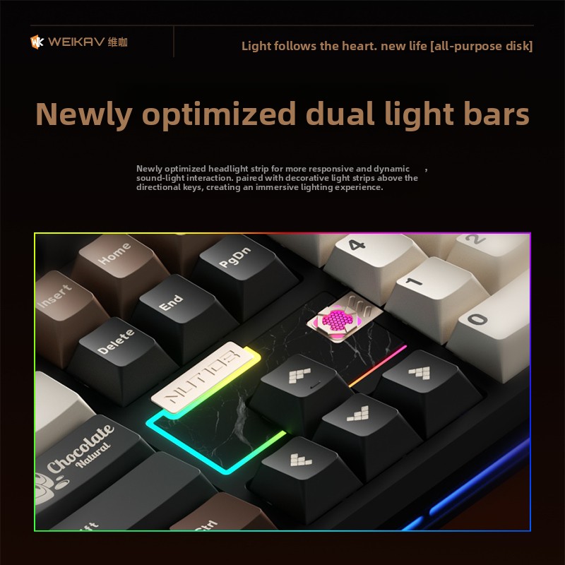Clavier mécanique WEIKAV NUT10 - Gaming Keyboard Nearby avis et prix