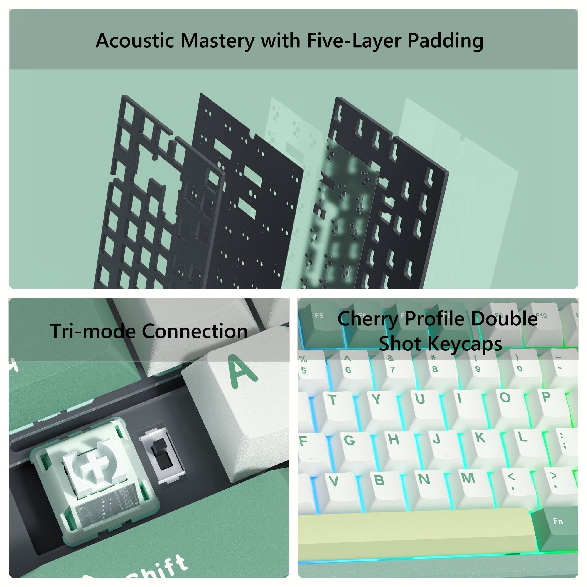 WOMIER SK75 sans fil en alumin - Gaming Keyboard Hot Swappable avis et prix
