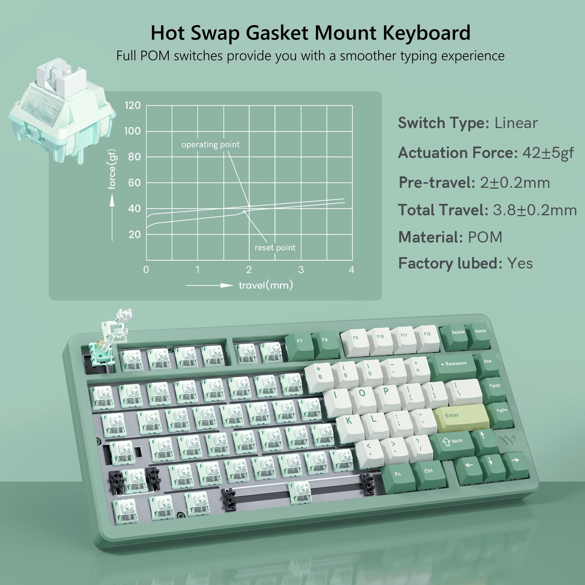 WOMIER SK75 sans fil en alumin - Gaming Keyboard Hot Swappable avis et prix