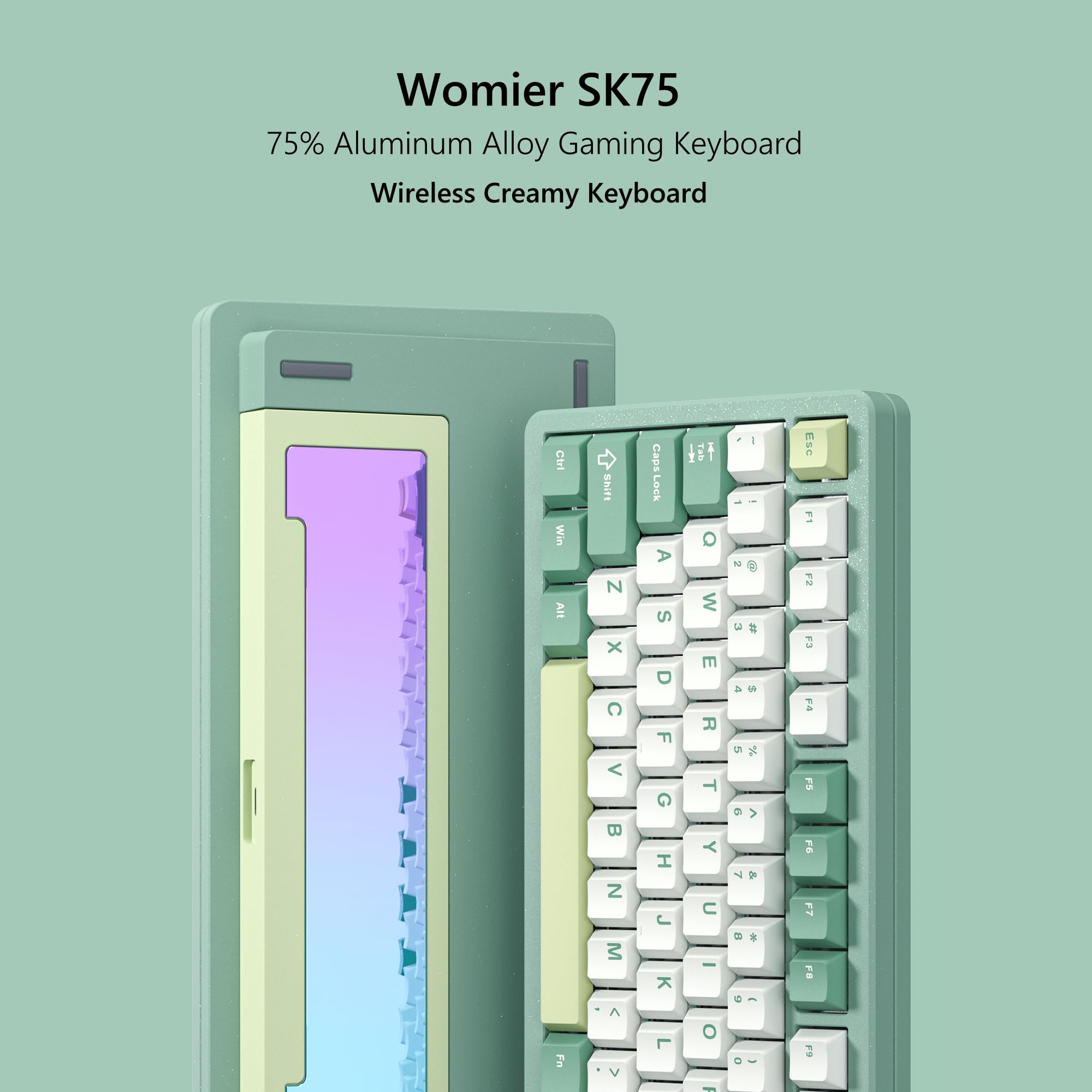 WOMIER SK75 sans fil en alumin - Gaming Keyboard Hot Swappable avis et prix