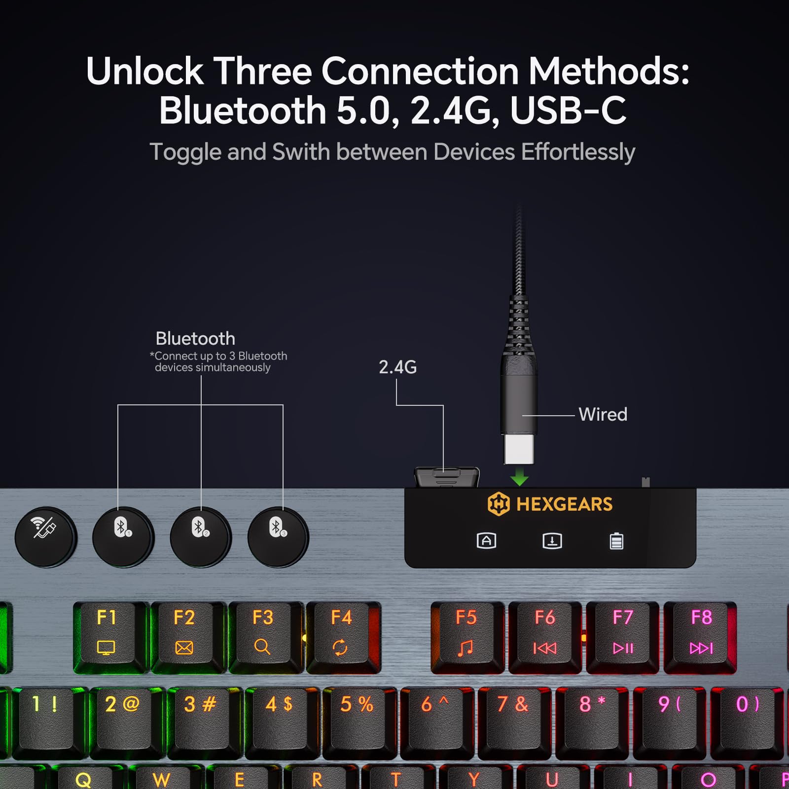 HEXGEARS A3 clavier mécanique  - Gaming Keyboard Hot Swappable avis et prix
