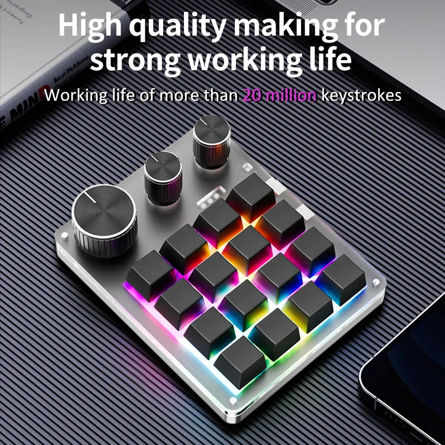 Clavier de jeu mécanique sans  - Gaming Keyboard Mini avis et prix